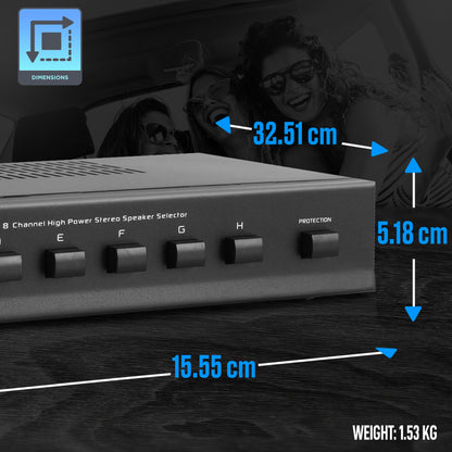 High Power Stereo Speaker Selector