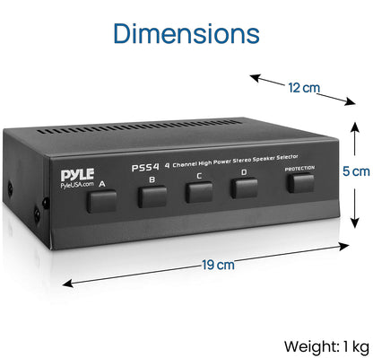 4-Ch. Stereo Speaker Selector