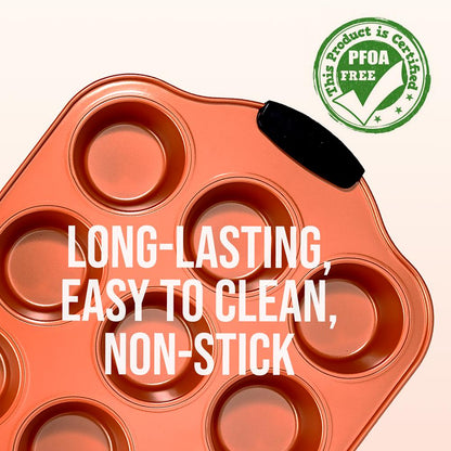 product image number 3 for NutriChef 12 Cup Muffin Pan