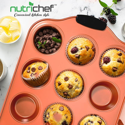 product image number 4 for NutriChef 12 Cup Muffin Pan
