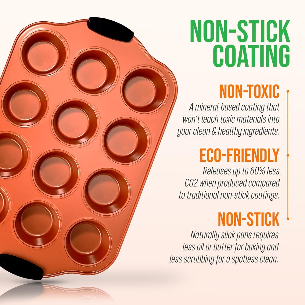 product image number 6 for NutriChef 12 Cup Muffin Pan