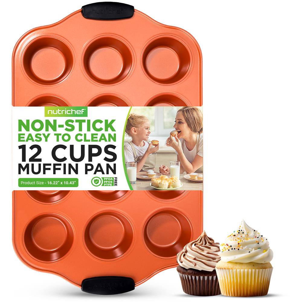 product image number 1 for NutriChef 12 Cup Muffin Pan