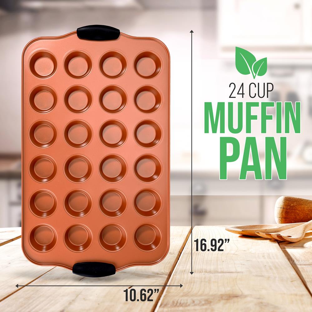 product image number 2 for NutriChef 24 Cup Muffin Pan