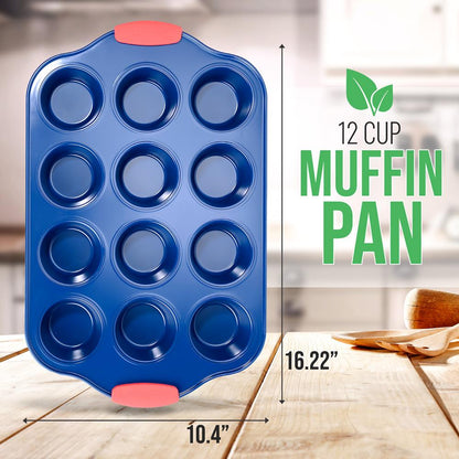 product image number 2 for NutriChef 12 Cup Muffin Pan