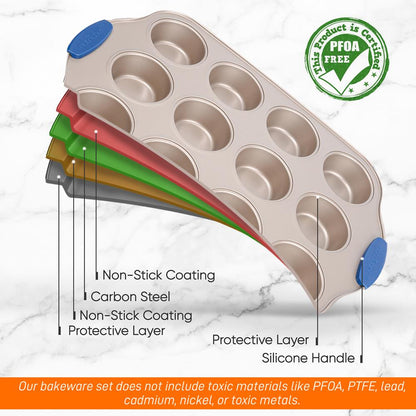 product image number 5 for NutriChef 12 Cup Muffin Pan