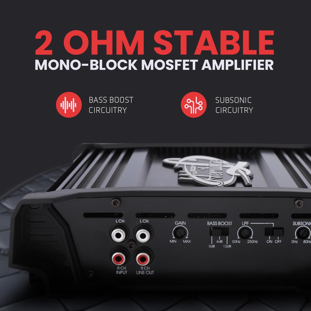 product image number 4 for Lanzar Mono-Block Mosfet Amplifier