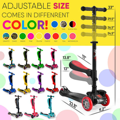 product image number 7 for Hurtle 3-Wheel Kids Scooter