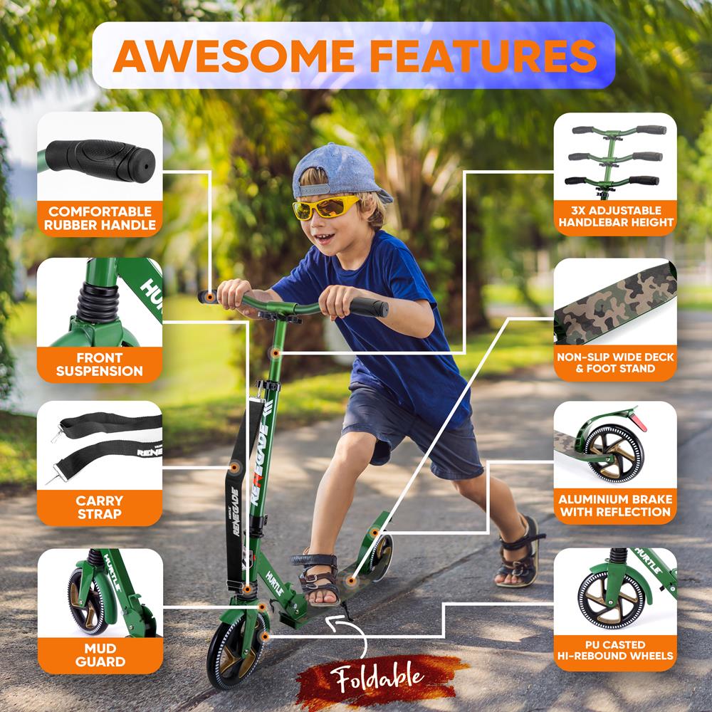 product image number 2 for Hurtle Foldable Kick Scooter
