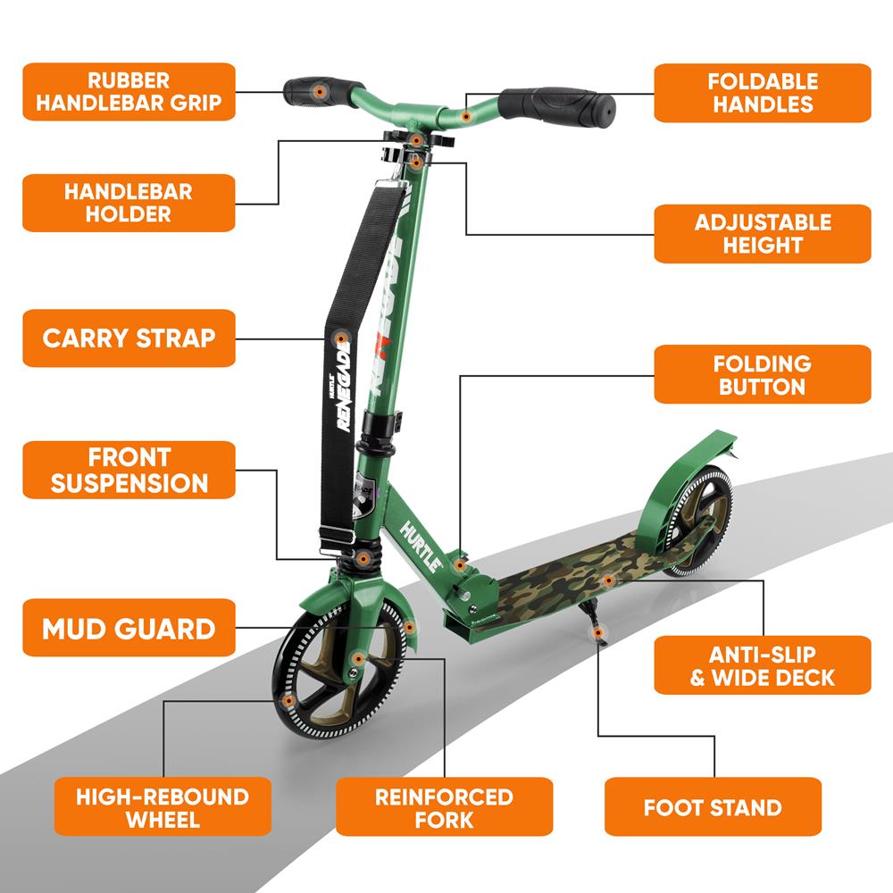 product image number 5 for Hurtle Foldable Kick Scooter