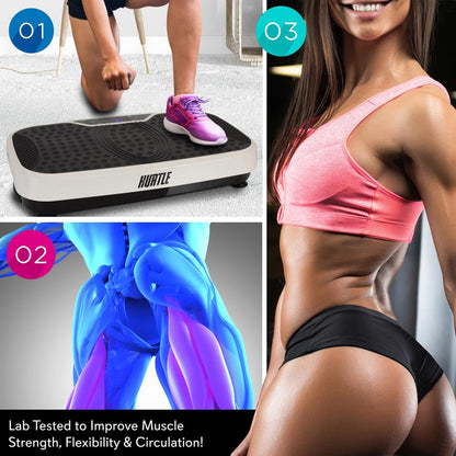 Vibration Platform Machine for Fast Weight Loss, Adjustable Speed, Portable