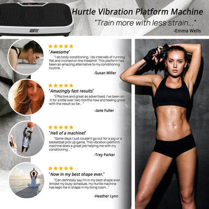 Vibration Platform Machine for Fast Weight Loss, Adjustable Speed, Portable