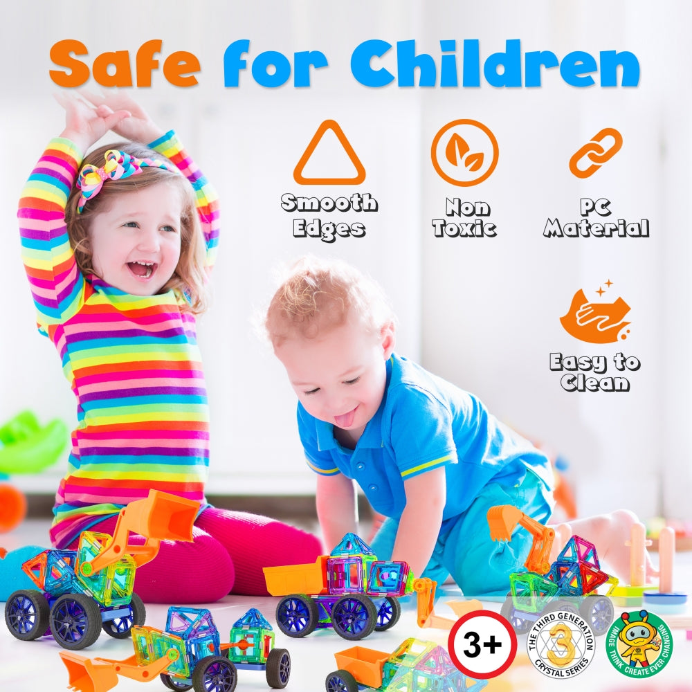 product image number 2 for Hurtle Magnetic Blocks Wheels Set