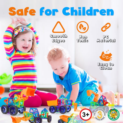 product image number 2 for Hurtle Magnetic Blocks Wheels Set