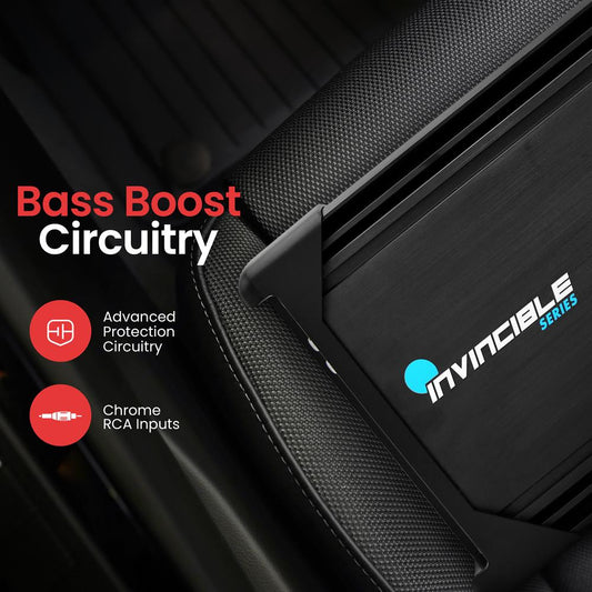 12" 2000W Bridgeable Amplifier, Class AB Mosfet, Advanced Protection