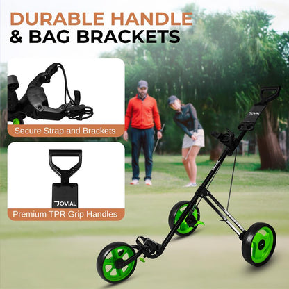 3-Wheel Golf Push Cart