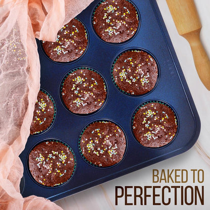 6-Piece Nonstick Bakeware Set - Easy Clean Carbon Steel, Dishwasher Safe