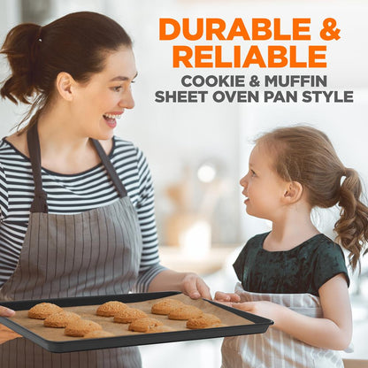 8-Piece Nonstick Bakeware Set - Easy Clean Carbon Steel, Stackable