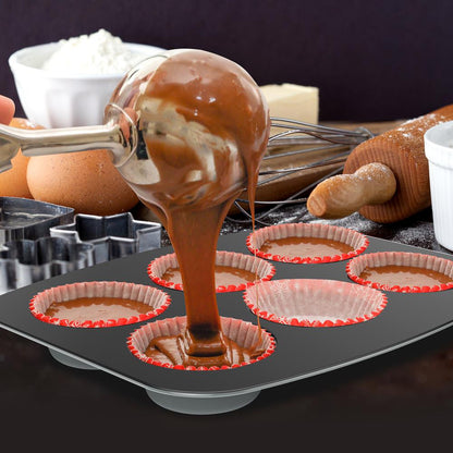 8-Piece Nonstick Bakeware Set - Space-Saving Carbon Steel, Gray