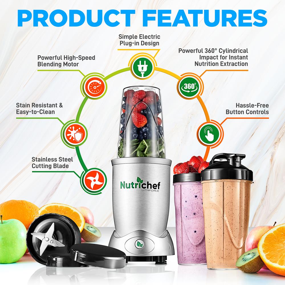 product image number 2 for NutriChef High-Speed Electric Pro Blender