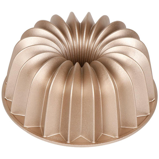 9" Cake Pan - Uniform Baking, Nonstick Cast Aluminum, Gold