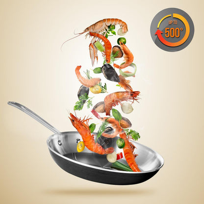 8-Piece Cookware Set Even Heat 2-Ply Stainless Steel