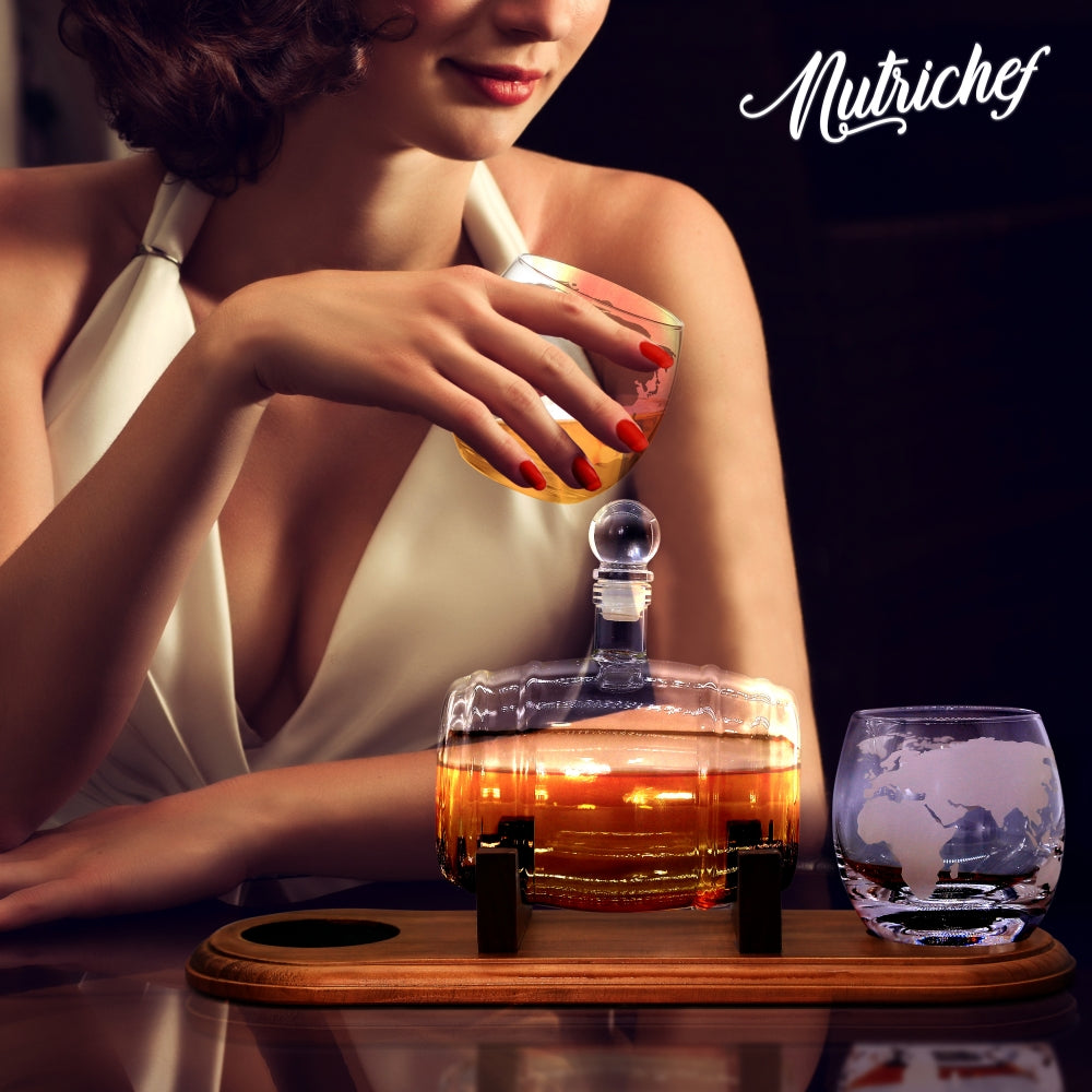 product image number 2 for NutriChef Whiskey & Wine Decanter Set