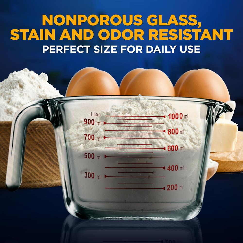 product image number 6 for NutriChef Premium Glass Measuring Cup