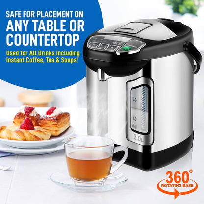 Electric Water Boiler 3L Instant Heat Stainless Steel