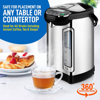 Electric Water Boiler 5L Instant Heating Stainless Steel