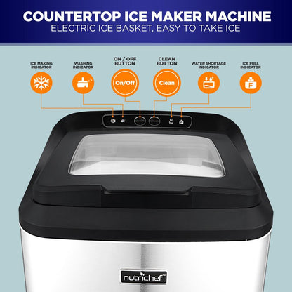 product image number 3 for NutriChef Ice Maker Machine