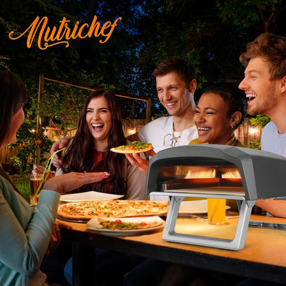 Portable Gas Pizza Oven - 12" Pizza in 60s, Stainless Steel, Easy Setup