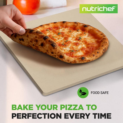 12.8" Pizza Stone for Even Heat, Thermal Shock Resistant, Silicone