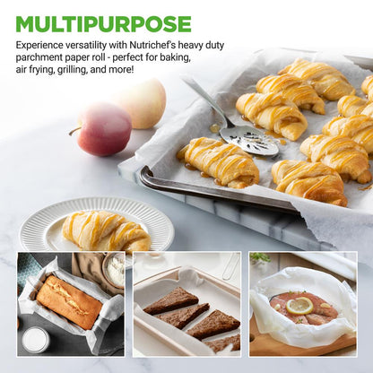 Parchment Paper Roll Non-Stick Silicone Coated 200 Sq Ft