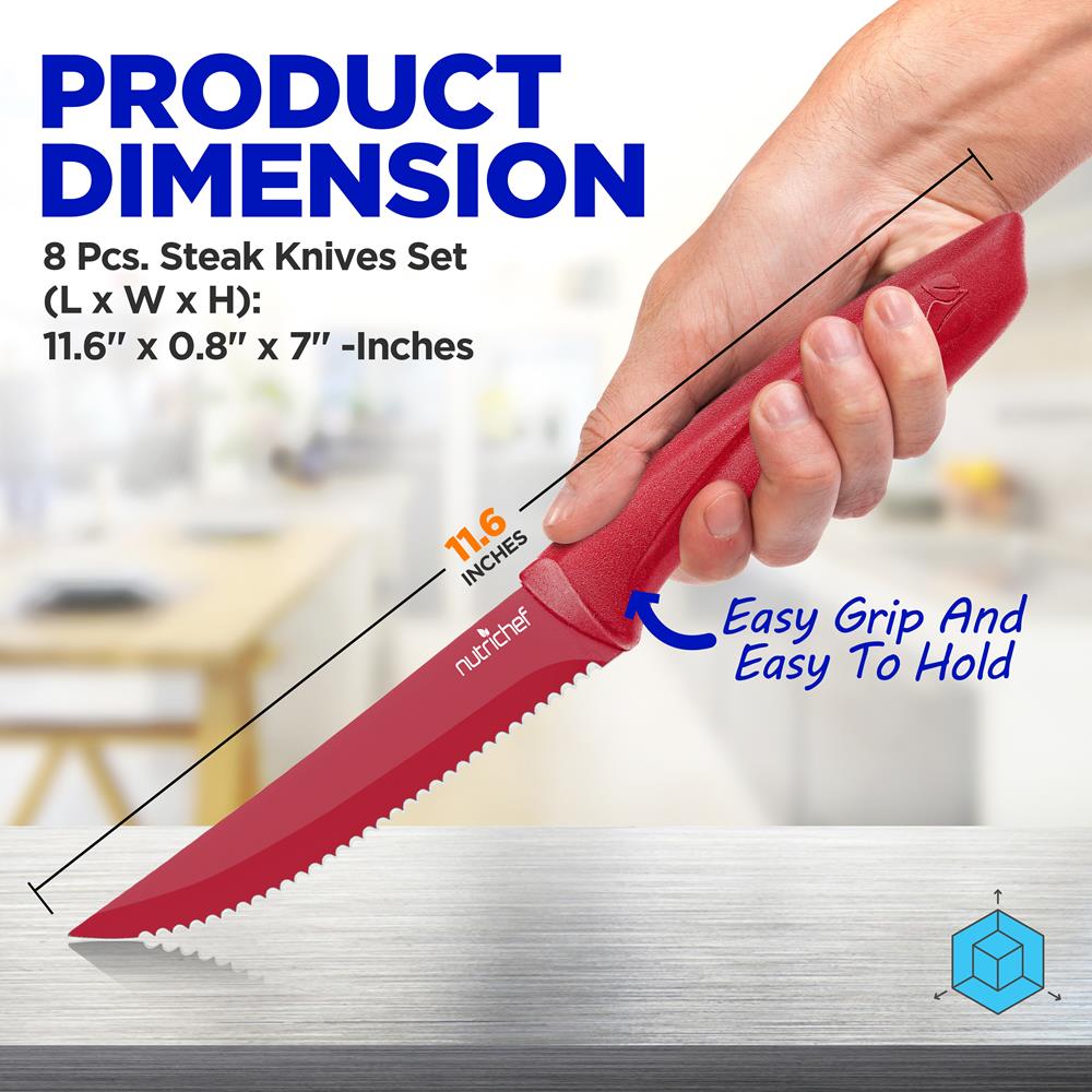 product image number 2 for NutriChef Steak Knives Set