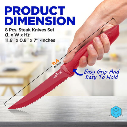 product image number 2 for NutriChef Steak Knives Set