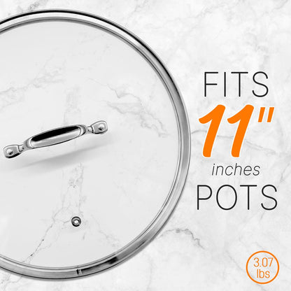 product image number 3 for NutriChef Cookware Stockpot Lid