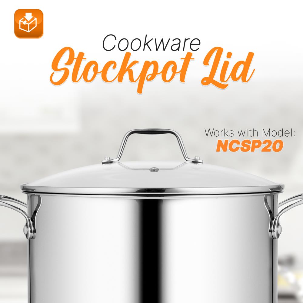product image number 2 for NutriChef Cookware Stockpot Lid