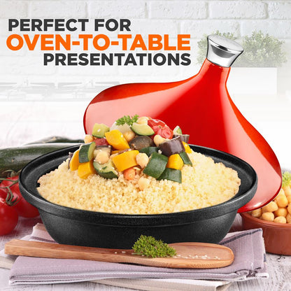 Tagine Moroccan Cast Iron Cooker Pot