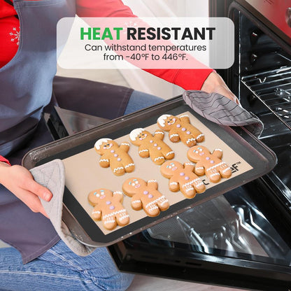 Silicone Baking Mats, Non-stick, Food-Grade, Oven-Safe to 480¬∞F, 2 Pack