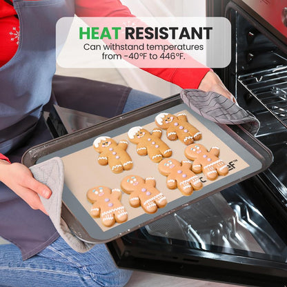 Silicone Baking Mats - Non-stick, Oven-safe 480¬∞F, Food-Grade, Grey
