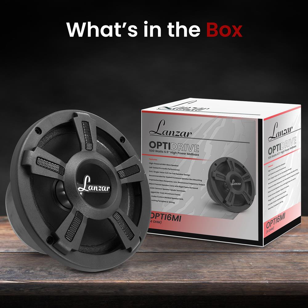 product image number 3 for Lanzar 6.5'' -Inch Pro Car Audio Sub Speaker