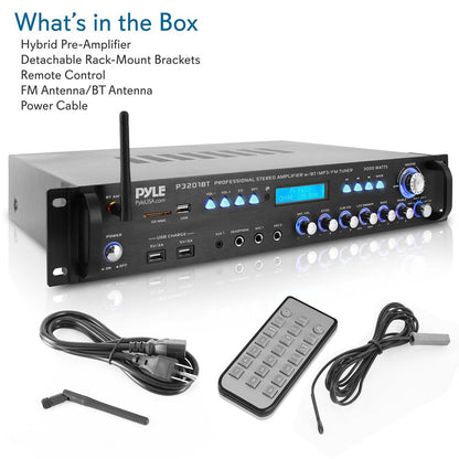 Bluetooth Amplifier Receiver 3000W Wireless Streaming Multi-Channel Audio