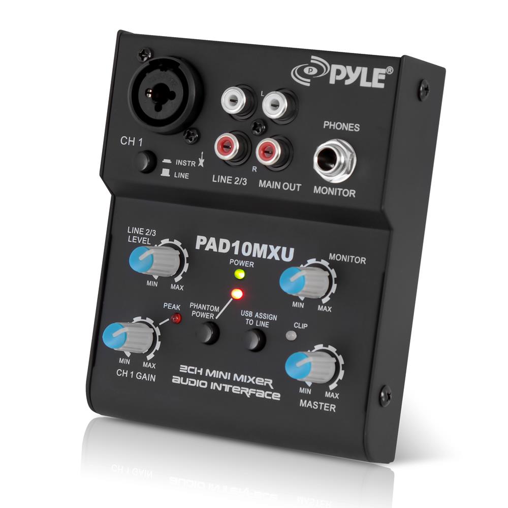 product image number 1 for Pyle Compact Dj Mixer Pro Audio Interface