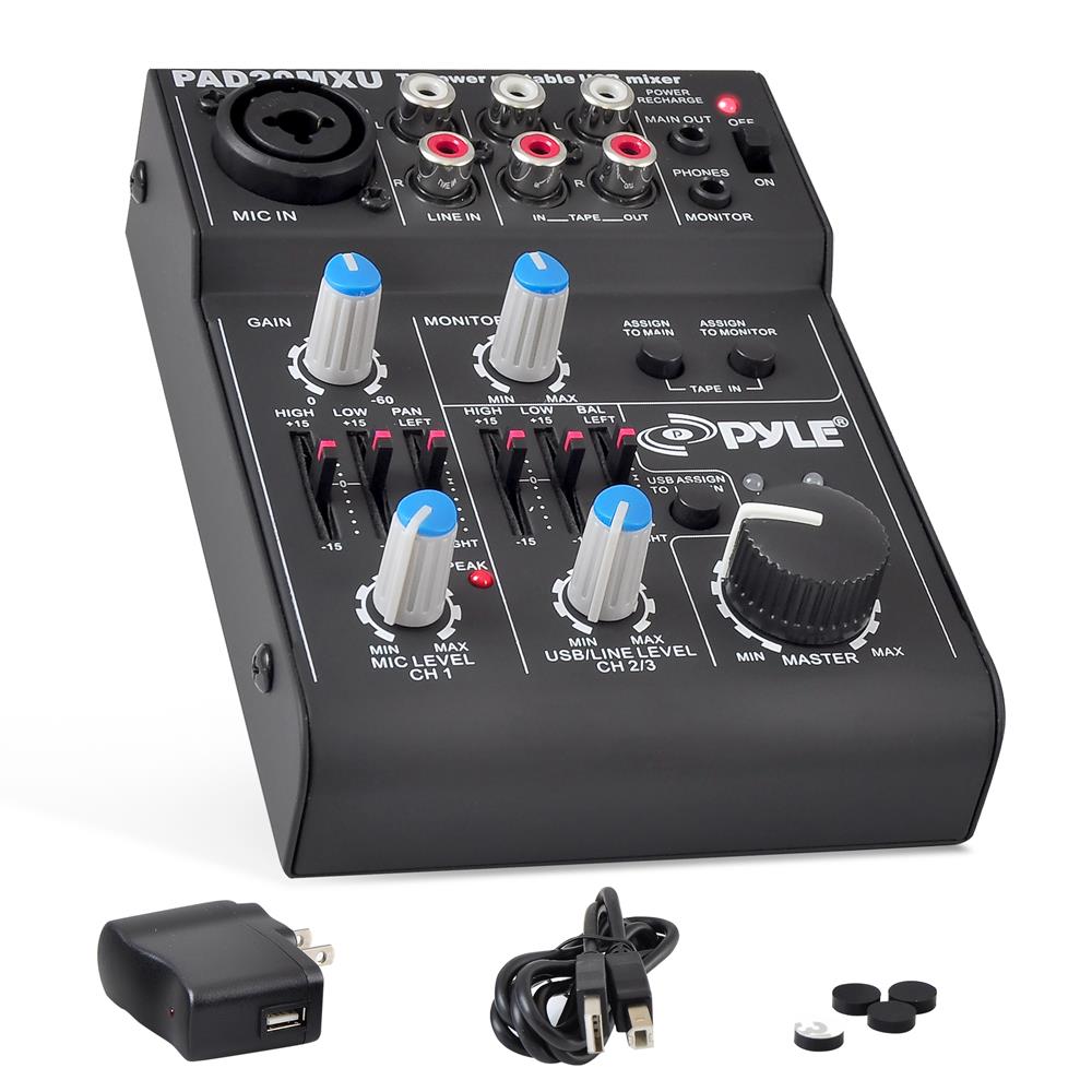 product image number 1 for Pyle Compact Dj Mixer Pro Audio Interface