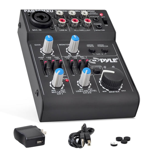 product image number 1 for Pyle Compact Dj Mixer Pro Audio Interface