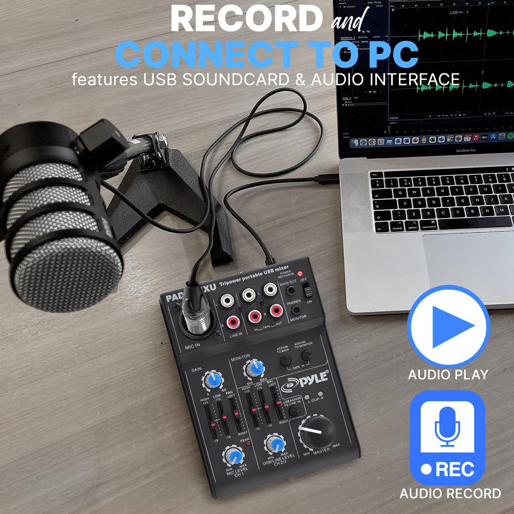 product image number 4 for Pyle Compact Dj Mixer Pro Audio Interface