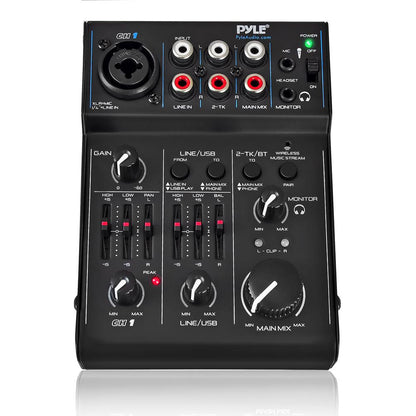 product image number 1 for Pyle Compact Bluetooth Dj Mixer Interface