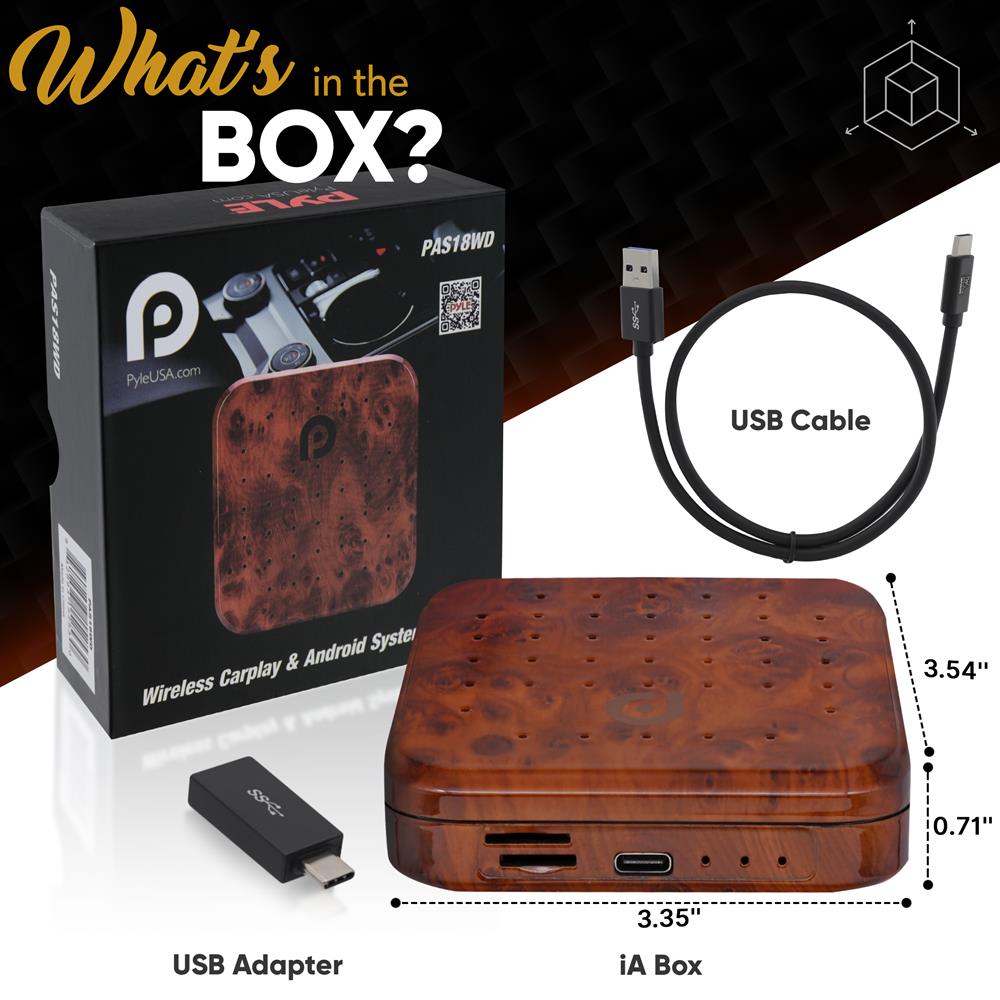 product image number 7 for Pyle Wireless Carplay & Android System Ai Box