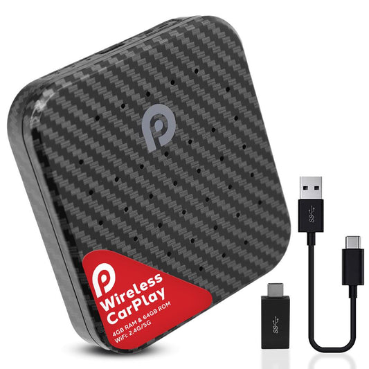 Boîtier CarPlay sans fil Android Auto, 4K HD, 4 Go de RAM, 64 Go de stockage 