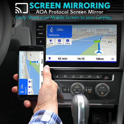 Boîtier CarPlay sans fil Android Auto, 4K HD, 4 Go de RAM, 64 Go de stockage 